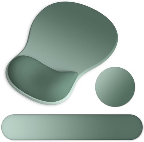 Ergonomic Mouse Pad with Wrist Rest and Keyboard Wrist Rest, Gel Mousepad
