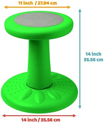 Studico ActiveChairs - Kids Wobble Stool - 14" Flexible Seating for Classroom, Toddlers, Ages 3-7