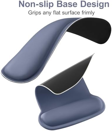 MOSISO Wrist Rest Support for Mouse Pad & Keyboard Set, Navy Lime