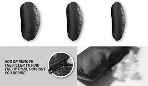 BOWERBIRD Genuine Leather Recliner Head Pillow-Head and Neck Pillow-Headrest Cushion for Neck Pain Relief and Cervical Support