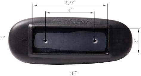 Office Chair Armrest Replacement, Univeral 4" Mounting Hole