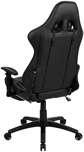 Flash Furniture LeatherSoft Reclining Ergonomic Gaming Chair, Gray