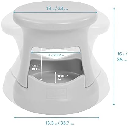 ECR4Kids Active Storage Wobble Stool, 15in Seat Height, Childrens Furniture, Light Grey