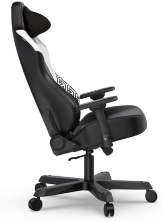 DXRacer Tank XXL Ergonomic Gaming Chair with Magnetic Pillow, Black White