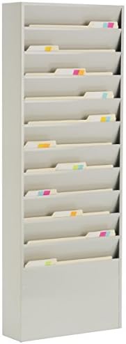 Displays2go Office File Folder Wall Rack, 11 Tiered Pockets