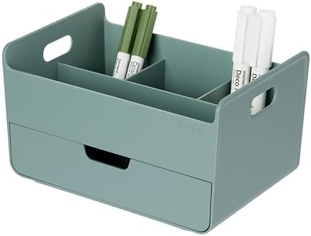 BLUE GINKGO Portable Desk Organizer, Green, Made in Korea