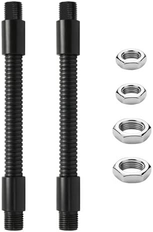 2PCS 5.9" Gooseneck Tubing Flexible 5/16"×25/64" Male thread Alloy Steel Metal Arm Universal Bendable Extension Hose for DIY Lamps Microphone Stands Inspection Cameras