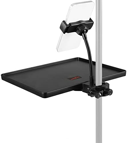 Mr.Power Microphone Stand Plastic Tray with Phone Holder, Large