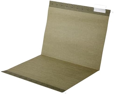 Amazon Basics Hanging File Folders with Adjustable Tabs, Sturdy Expandable Document Organizer, Letter Size 8.5x11 inch, Green, 25-Pack