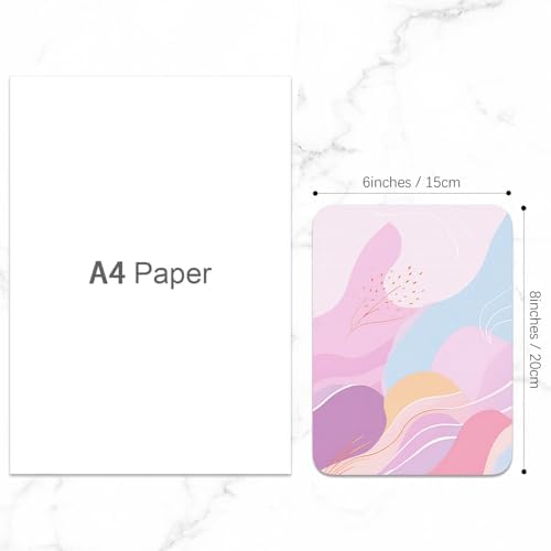 Small Mouse Pad, Mini Mouse Pad 6 x 8 Inch, Thick Rubber Waterproof Mouse Mat, Cute Mousepad for Women Men Wireless Mouse Laptops Home Office, Wave Pattern