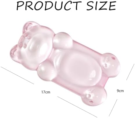 Ergonomic Gel Mouse Wrist Rest –Pink Clear Cute Bear Mouse Wrist Rest