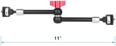 CAMVATE Multipurpose Articulating Arm with Anti-Twist 1/4''-20 Screw Mount (11", Red Knob)-3660