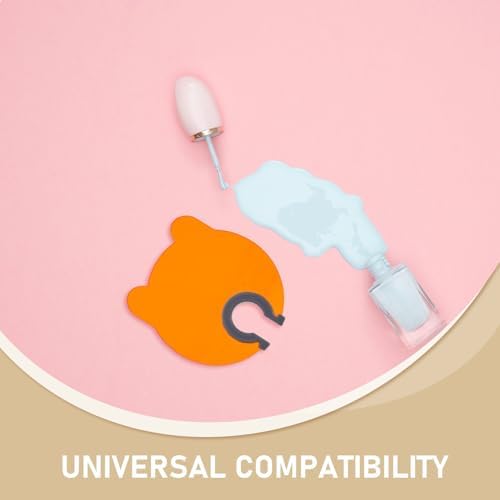 2pcs Bear Shaped Nail Lamp Shield for UV Nail Lamps with Enhanced Light Filtering and Eye Protection Orange Plastic Cover for Home Use and Salon Settings Blue Light Blocking
