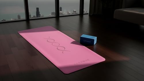 Natural Rubber Workout Mat with Bag | Thick Rubber mat 4.5 mm | Non Slip Yoga Mat Non Slip| Gym Mats for Home Gym Floor Mat, Home Exercise Mats for Home Workout Accessories, Fitness Mat, Workout Mats for Home Gym, Yoga Matt, Stretching Mat, Thick Exerc...