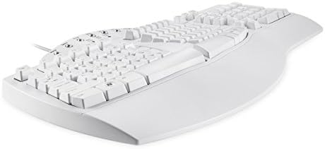 Perixx PERIBOARD-512W Periboard-512 Ergonomic Split Keyboard - Natural Ergonomic Design - White - Bulky Size 19.09"X9.29"X1.73", US English Layout