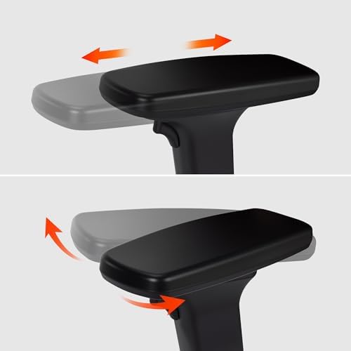 Frassie Height Adjustable Fold Down Chair Armrest Pair