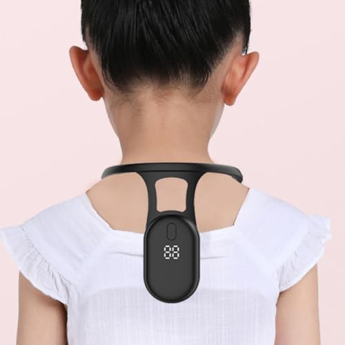 Digital Posture Corrector Sensor Device with Hanging Neck Design, Abs and Silicone Material Posture Training Tool to Protect Eyes and Back Alignment