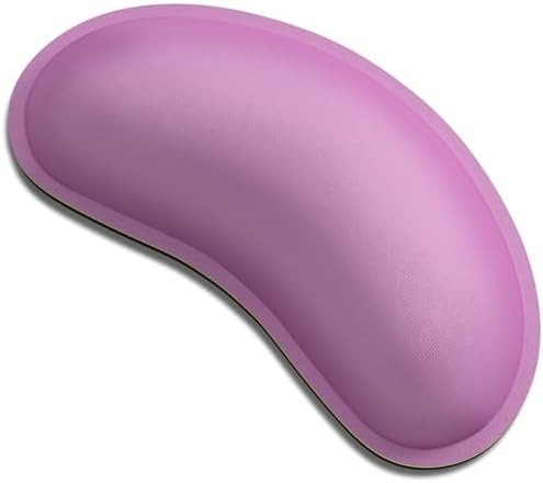 Dapesuom Mouse Wrist Rest, Ergonomic Memory Foam Mouse Wrist for Computer Desk Mats Support, Hand Rest Pad Cushion for Gaming, Office, Laptop, Men, Women, Pain Relief & Easy Typing, Radiant Orchid