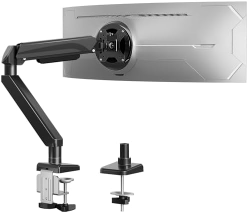 Heavy Duty Single Monitor Arm for Max 42 Inch Hold up to 33 lbs
