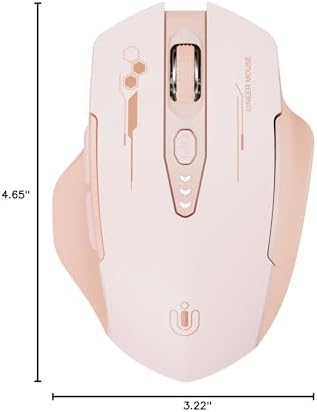 Uineer Bluetooth Mouse, Tri-Mode Wireless, Rechargeable, 3-Device Switch