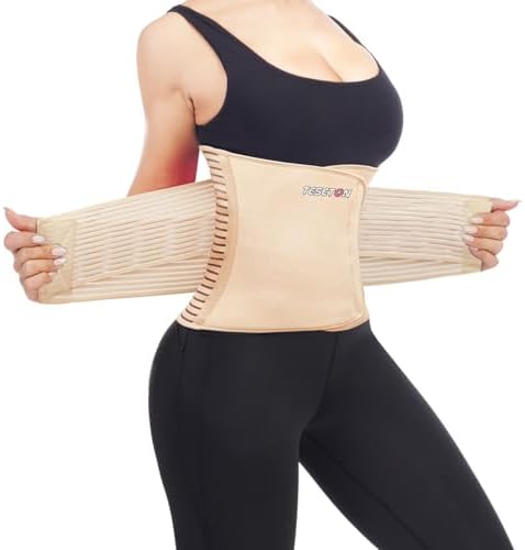 Back Brace for Lower Back Pain, Lumbar Support for Women&Men 02 Beige-L