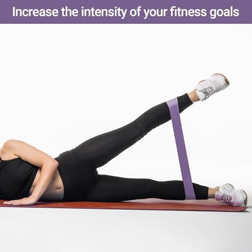 TechStone Resistance Bands Set – 5 Levels Loop Exercise Bands for Men & Women, Elastic Workout Bands for Home Gym, Training, Yoga & Fitness, Carry Bag Included