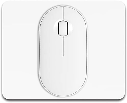 Dapesuom Small Mouse Pad, 5 x 6 Inch Thick Rubber Premium-Textured Non-Slip Portable & Washable Mini Mouse Mat for Women Men Wireless Laptops Keyboard Tray Gaming Work Computer Office Travel, White