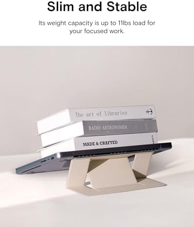 MOFT Invisible Laptop Stand, Stick-On Portable Laptop Riser for Mobile Work
