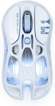 GravaStar Mercury M1 Pro Gaming Mouse, 78g Lightweight Magnesium Alloy, 26,000 DPI, PAW3395DM Sensor, 5 Programmable Buttons, Support Wired/2.4GHz/BT, Up to 200 Hours Battery Life