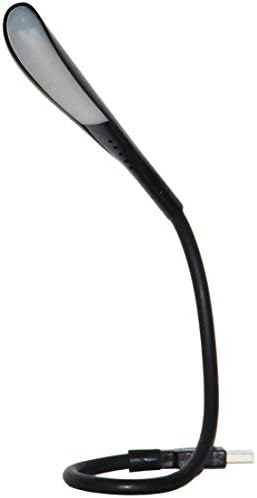 USB Reading Lamp with 14 LEDs Dimmable Touch Switch and Flexible Gooseneck for Notebook Laptop, Desktop, PC and MAC Computer + On/Off Setting (14 LED, Black)