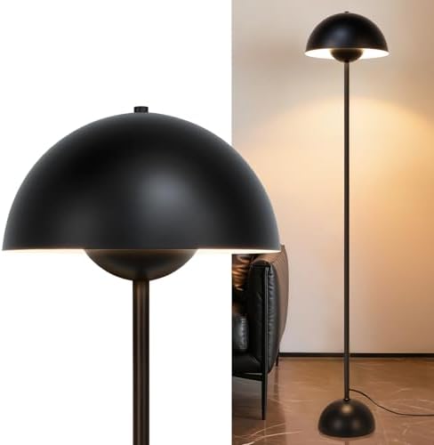 Coucrek Floor Lamp, 66'' Industrial Black Lamp for Living Room