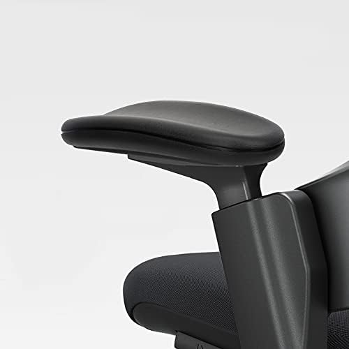 ALUCSET 10" Long x 4" Wide Office Chair Replacement Armrest Arm Pads Caps Univeral 4" 5.5" Mounting Hole Office Chair Parts 1 Pair (Black, Set of 2)