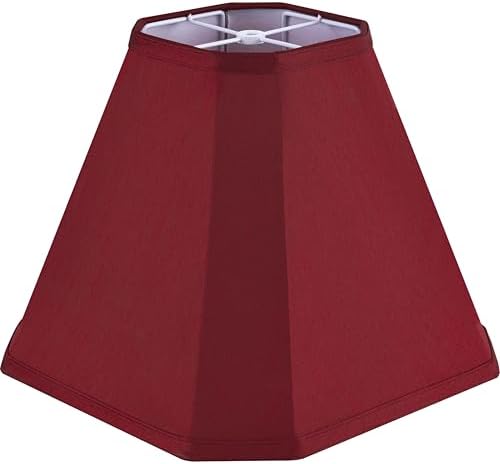 GO&SO Red Bell Lamp Shades 1Pc,6.5" x 13" x 10.5",Fabric Lampshade