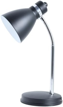 Newhouse Lighting NHDK-OX-MBK Oxford Matte Black Metal Flexible Classic Desk or Table Lamp for Office or Bedroom Use