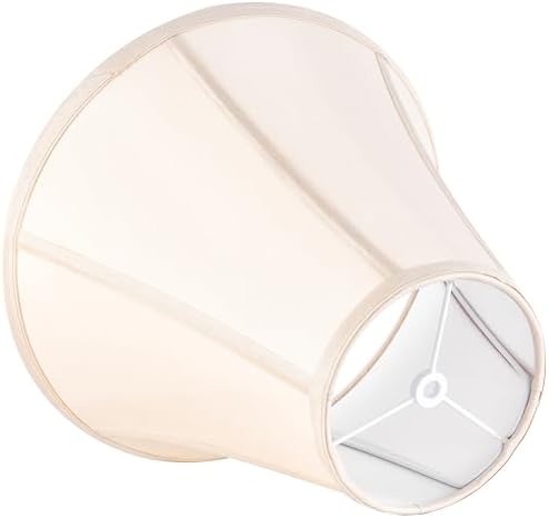 GO&SO Yellowish Beige Bell Lamp Shades, 6"x13"x9.8", Set of 2