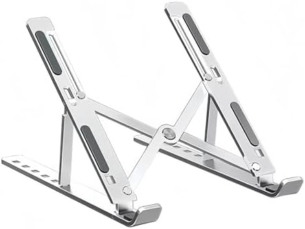 Aluminum Foldable Laptop Stand for Desk, Tablets and 10-17" Laptops