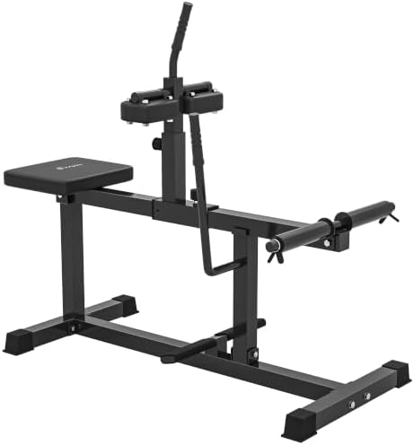 Soozier Seated Calf Raise Machine for Home Gym Waist Arm Training