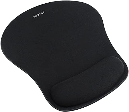 TECKNET Ergonomic Mouse Pad with Wrist Support Black