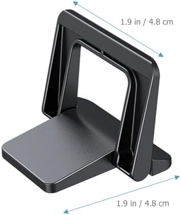 1 Pair Laptop Riser Stand Foldable PC Triangle Black