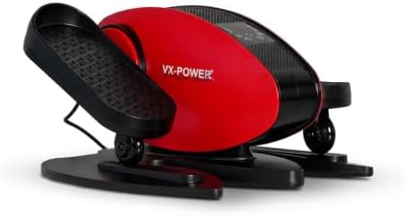 VX-Power Under Desk Elliptical Machine – Motorized Seated Leg Exerciser with 5-Speed Control, Silent Motor, Auto Shut-Off Safety Timer, Compact & Portable for Home, Office & Seniors