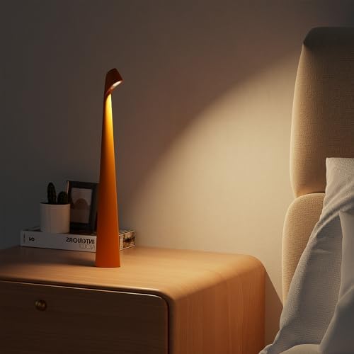 HAPYGI Cordless Rechargeable Reading Metal Table Lamp, 3-Level Brightness