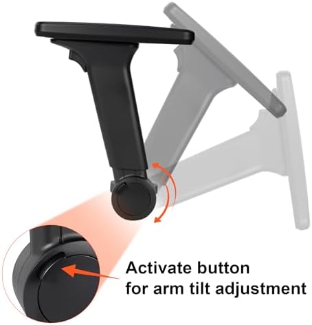 Frassie Height Adjustable Fold Down Chair Armrest Pair