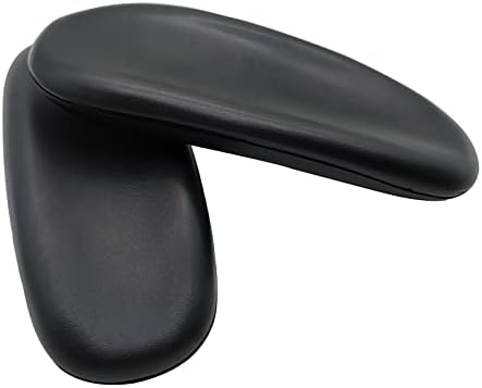 Replacement Office Chair Arm Replacement Armrest Pads Oval Shaped Office Chair Parts Arm Rest for Desk Chair with Mounting Hole Patterns Screws (Classic)