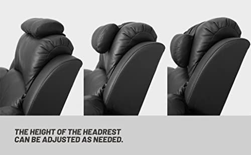 BOWERBIRD Genuine Leather Recliner Head Pillow-Head and Neck Pillow-Headrest Cushion for Neck Pain Relief and Cervical Support