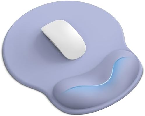 Mouse Pad with Wrist Rest for Desktop Large Ergonomic Mouse Mat(Purple)