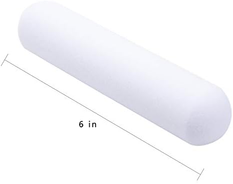 Mister Rui Foam Paint Roller, 36 Pack, 6 Inch High Density Foam Paint Roller Covers, Sponge Paint Rollers, Mini Rollers, Small Paint Rollers for Painting Walls, Cabinets, Doors