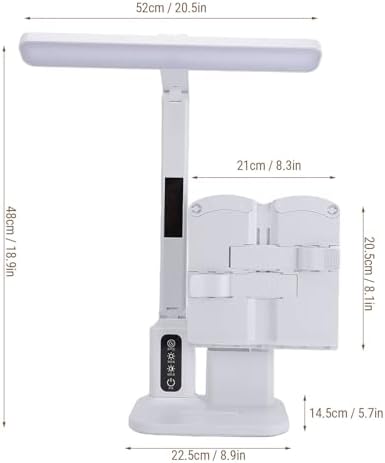 Marhynchus Foldable LED Desk Lamp, Adjustable Brightness Control