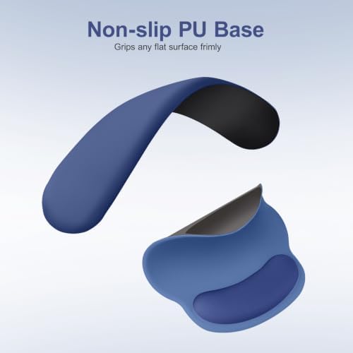 MOSISO Wrist Rest Support for Mouse Pad&Keyboard Set, Royal Blue