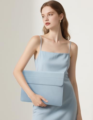 HYZUO 13 Inch Laptop Case Sleeve with Stand for MacBook Air, Pale Blue