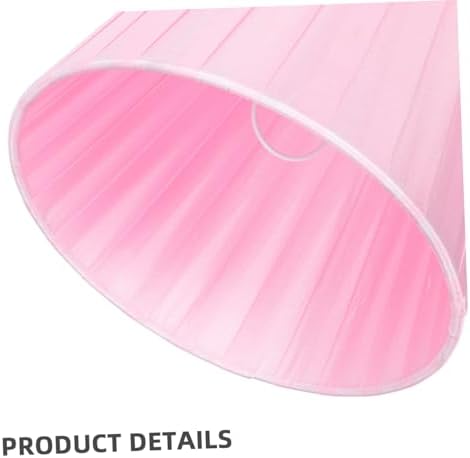 Xmas 2pcs Pink Fabric Lampshade Covers for Desk Floor Lamps